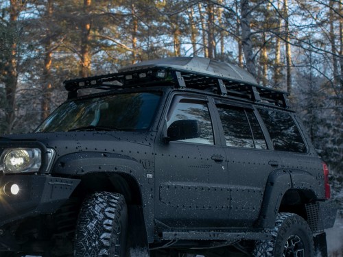 Багажник-площадка экспедиционный алюминиевый Nissan Patrol