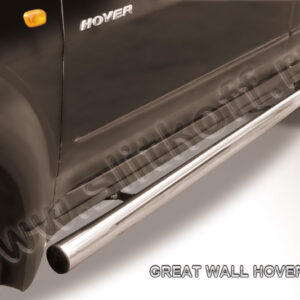 Защита порогов d76 труба Great Wall Hover 2008