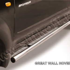 Защита порогов d57 труба Great Wall Hover 2008