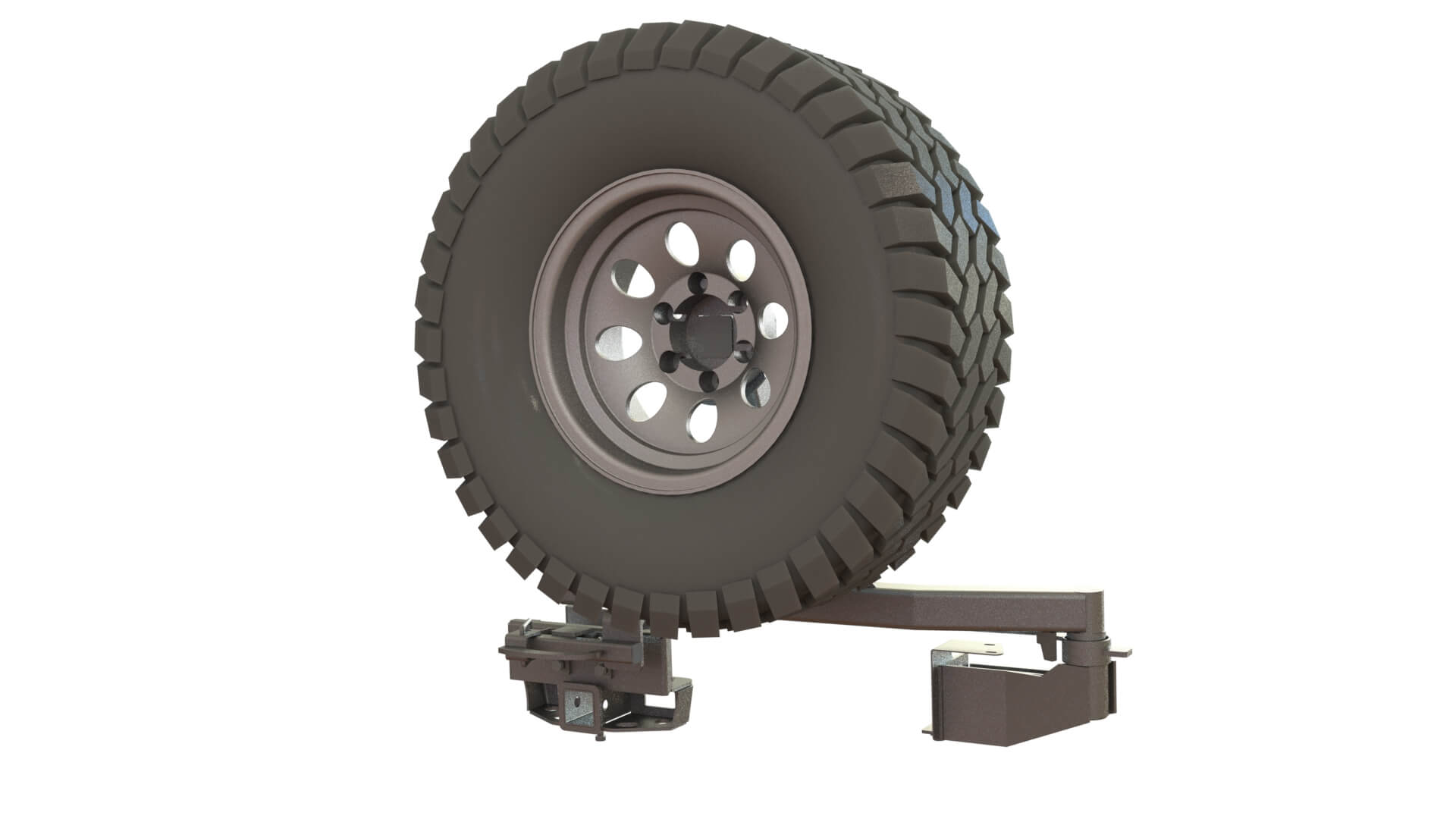 Калитка в штатный бампер STC Toyota Land Cruiser 100 с квадратом под фаркоп