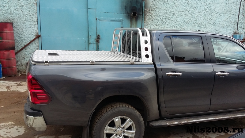 Крышка кузова Toyota Hilux 2015+ распашная, алюминий НИИС — изображение 5