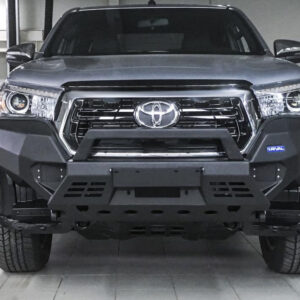 БАМПЕР СИЛОВОЙ АЛЮМИНИЕВЫЙ RIVAL ПЕРЕДНИЙ ДЛЯ TOYOTA HILUX (2018-2020) (БЕЗ LED)