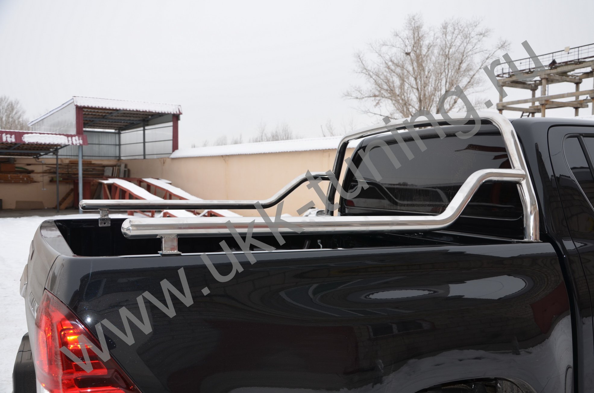 Защитные дуги кузова Toyota Hilux Exclusive Black 2018 — изображение 3