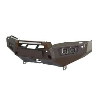 Бампер силовой передний STC Nissan Patrol Y62 2014-2019 c защитной дугой, противотуманными фарами и балкой дальнего света