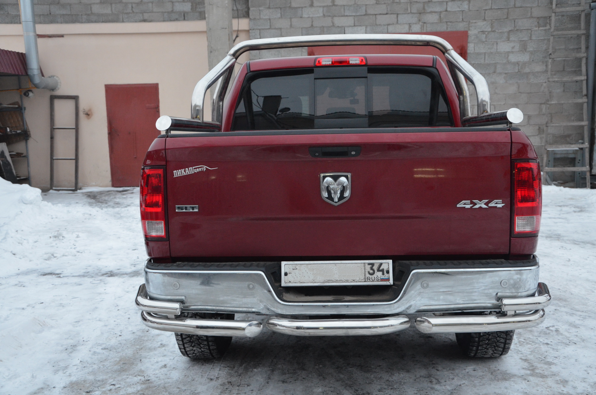 Защита кузова пикапа Dodge RAM 1500 труба Ø76 — изображение 4