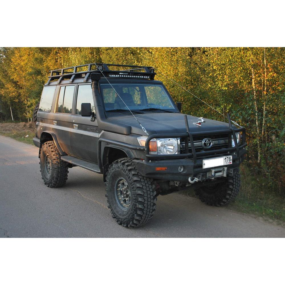 Силовой бампер передний для Toyota Land Cruiser 76 под штатную электрическую лебедку (серия C) — изображение 2