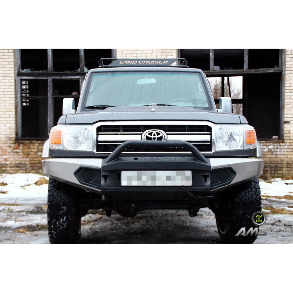 Силовой бампер передний Toyota Land Cruiser 76 (серия Рино) — изображение 4