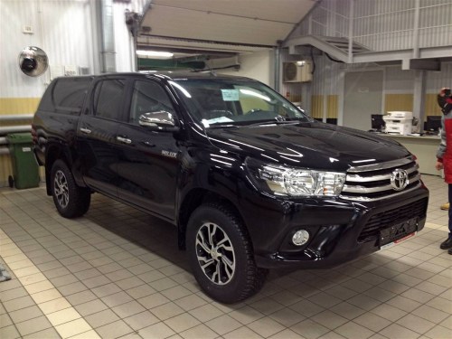 Кунг для Toyota Hilux (двойная кабина) (08.2015-) (черный) (1 дверь)