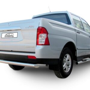 Защита заднего бампера d76 радиусная SsangYong ACTYON SPORT (2013)
