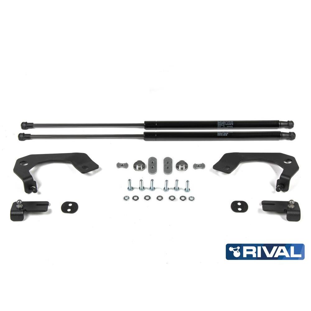 Амортизаторы капота RIVAL (2 шт.) Toyota Hilux (2015-)