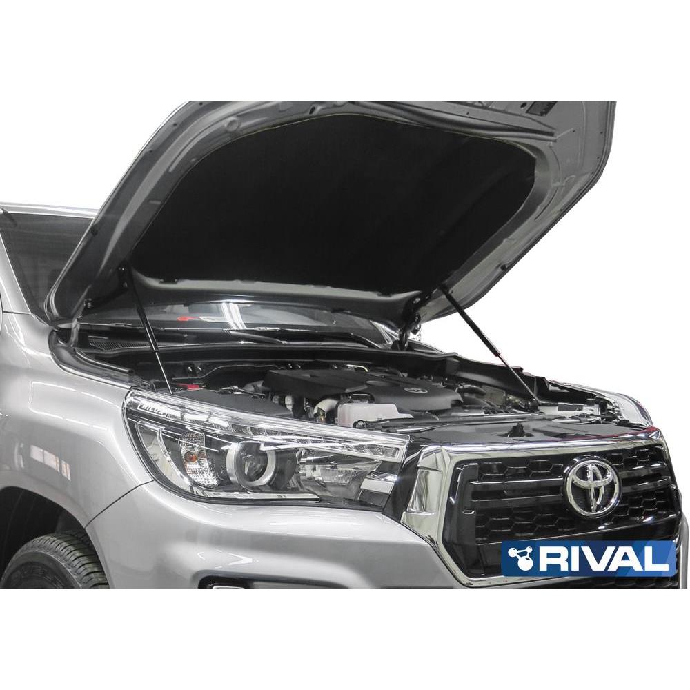 Амортизаторы капота RIVAL (2 шт.) Toyota Hilux (2015-) — изображение 2