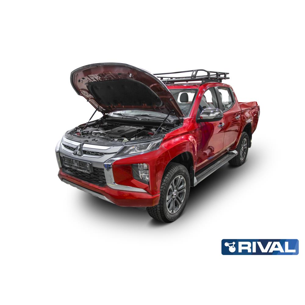 Амортизаторы (упоры) капота Rival для Mitsubishi L200 V рестайлинг 2018-н.в.