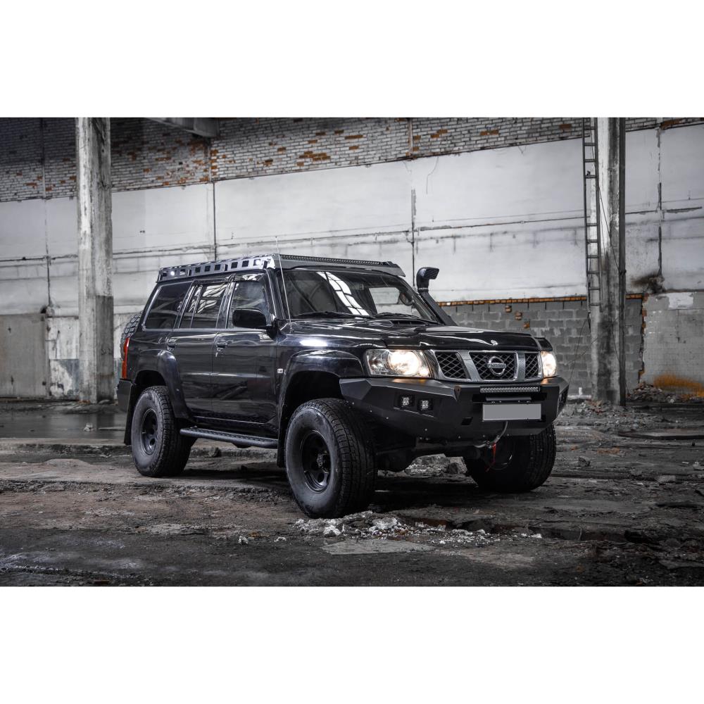 Багажник экспедиционный STC Nissan Patrol Y61 ШТОРКА дальний и рабочий свет — изображение 5