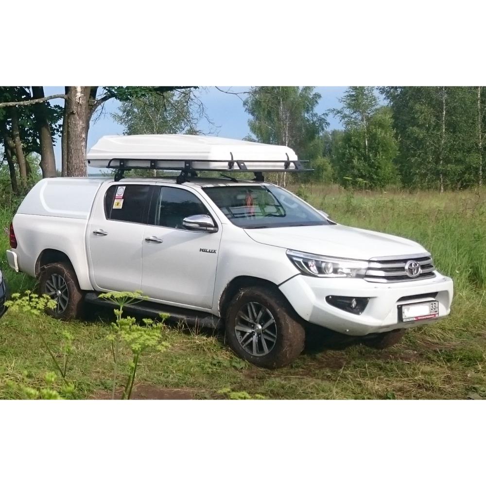 Бампер АВС-Дизайн передний TOYOTA HILUX REVO 2015-07.2018 (с оптикой) (черный) — изображение 4