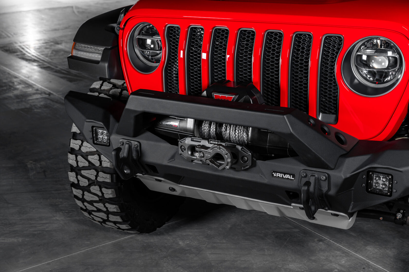 БАМПЕР СИЛОВОЙ ПЕРЕДНИЙ RIVAL АЛЮМИНИЕВЫЙ ДЛЯ JEEP WRANGLER JL — изображение 11
