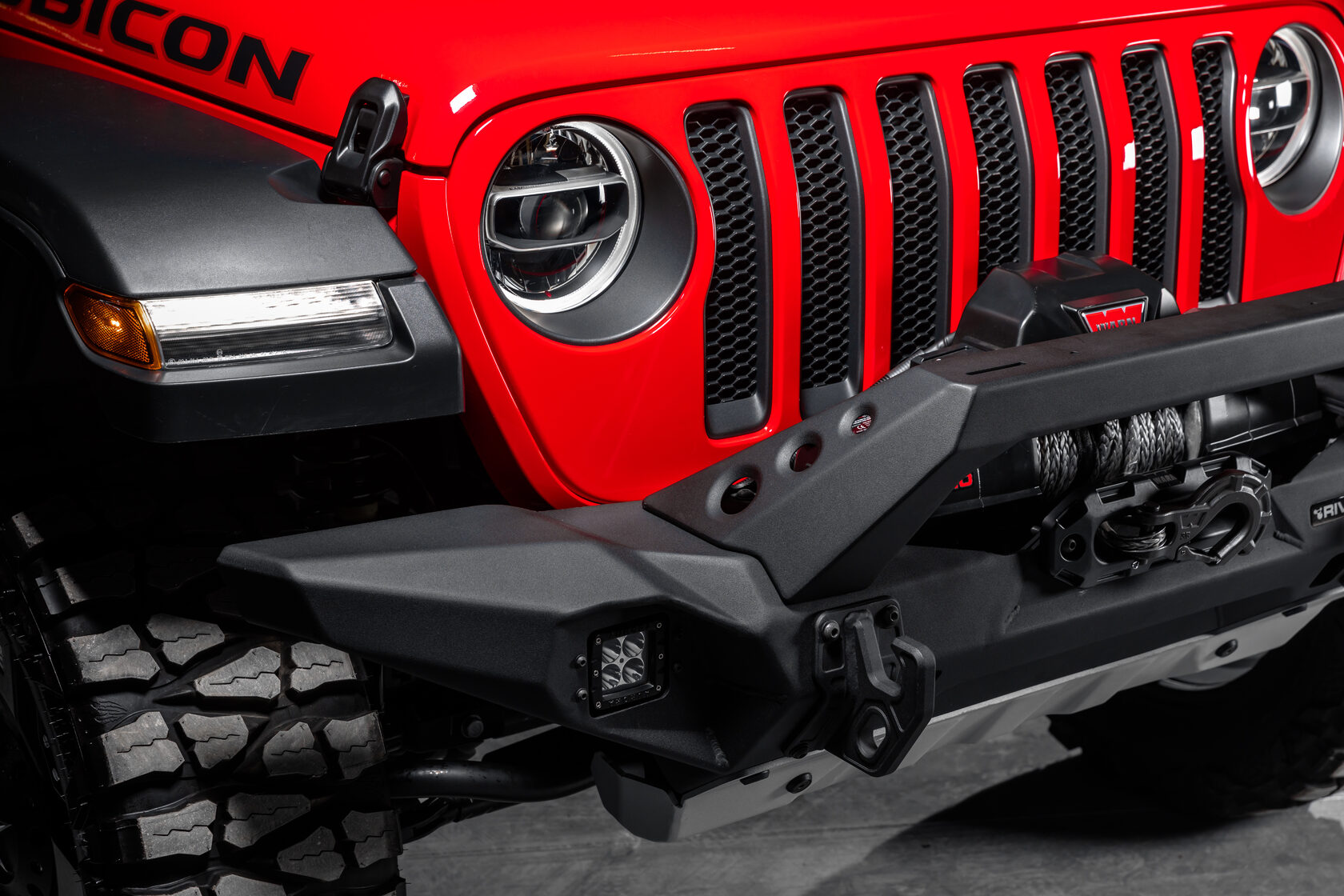 БАМПЕР СИЛОВОЙ ПЕРЕДНИЙ RIVAL АЛЮМИНИЕВЫЙ ДЛЯ JEEP WRANGLER JL — изображение 12