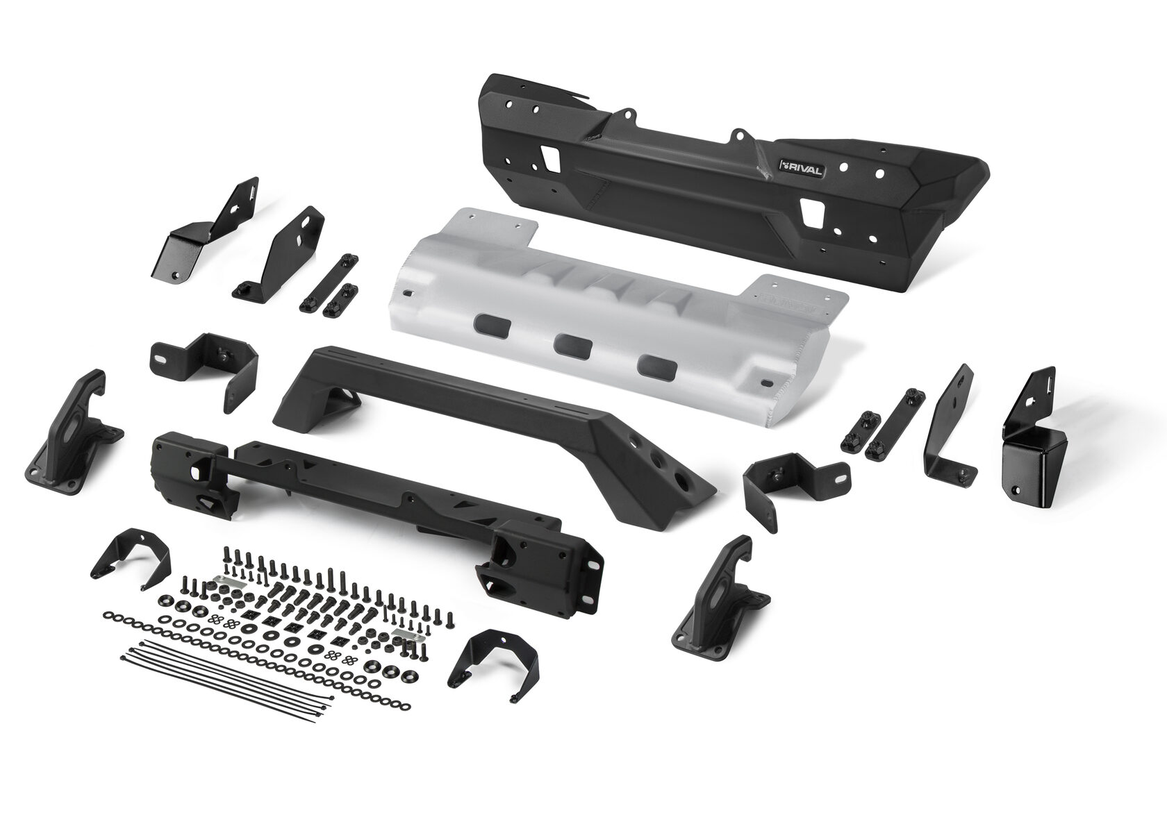 RIVAL ALUMINUM FRONT STUBBY BUMPER FOR JEEP WRANGLER (JL, JK, JT - except Mojave) — изображение 3