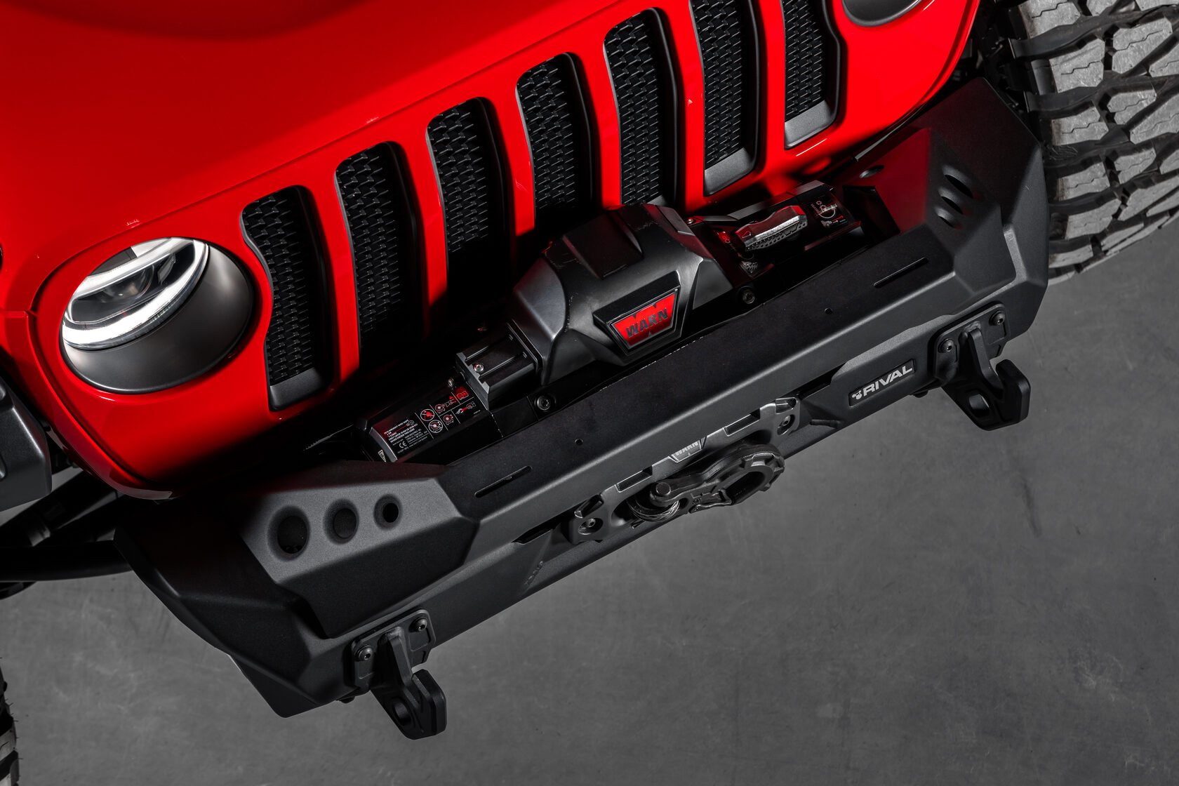 RIVAL ALUMINUM FRONT STUBBY BUMPER FOR JEEP WRANGLER (JL, JK, JT - except Mojave) — изображение 10