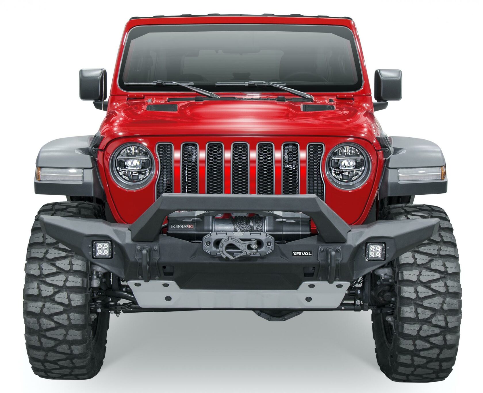 БАМПЕР СИЛОВОЙ ПЕРЕДНИЙ RIVAL АЛЮМИНИЕВЫЙ ДЛЯ JEEP WRANGLER JL — изображение 7