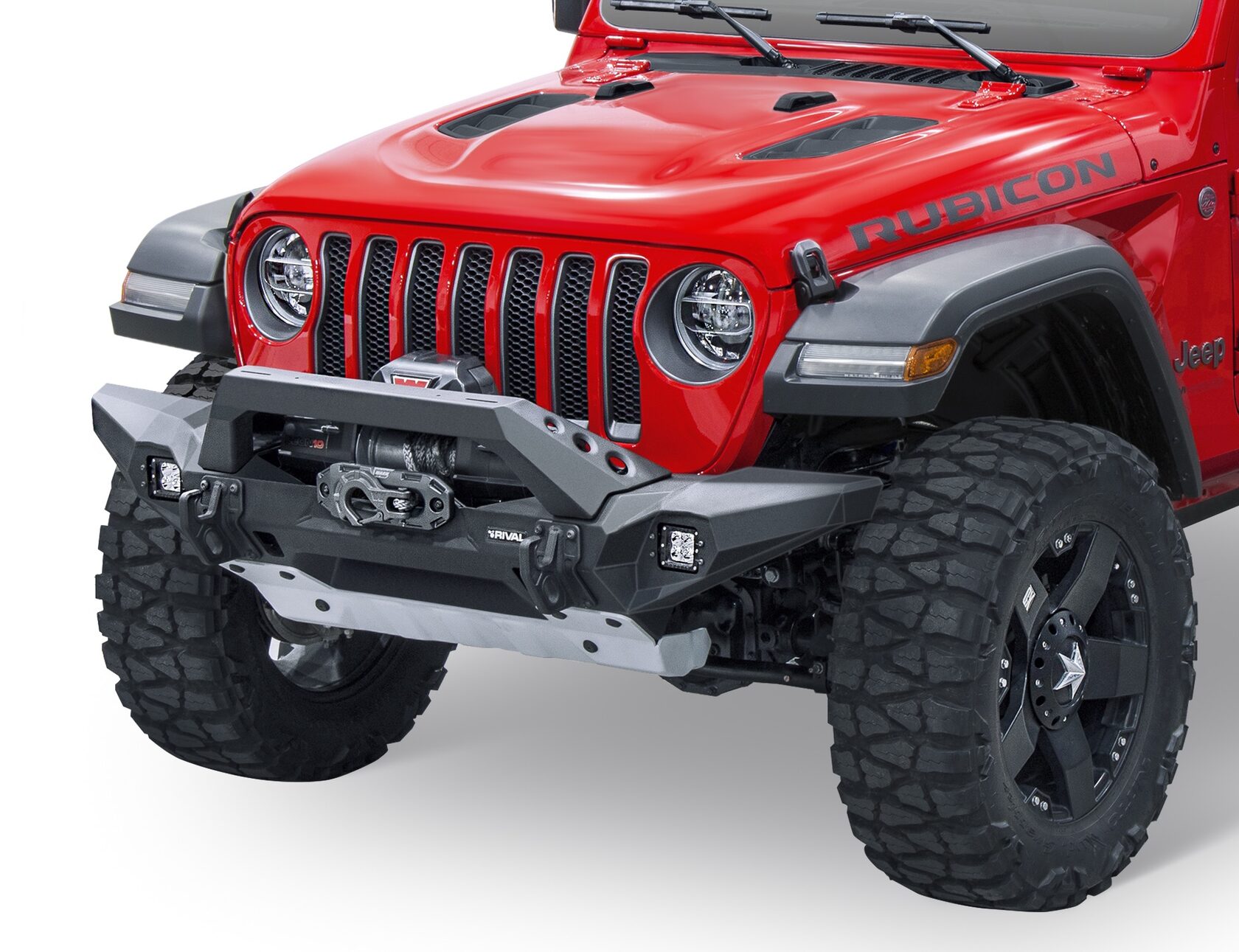 БАМПЕР СИЛОВОЙ ПЕРЕДНИЙ RIVAL АЛЮМИНИЕВЫЙ ДЛЯ JEEP WRANGLER JL — изображение 8