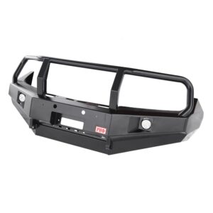 Бампер РИФ передний Nissan Navara D40/Pathfinder R51 (2010-2014) с доп. фарами и защитной дугой