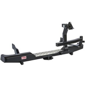 Бампер РИФ задний Mazda B2500/BT50, Ford Ranger T5 2006-2010 с квадр. под фаркоп и калиткой
