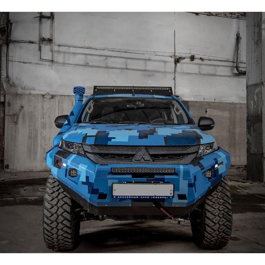 Бампер силовой передний STC Mitsubishi L200 2019+c противотуманными фарами — изображение 2