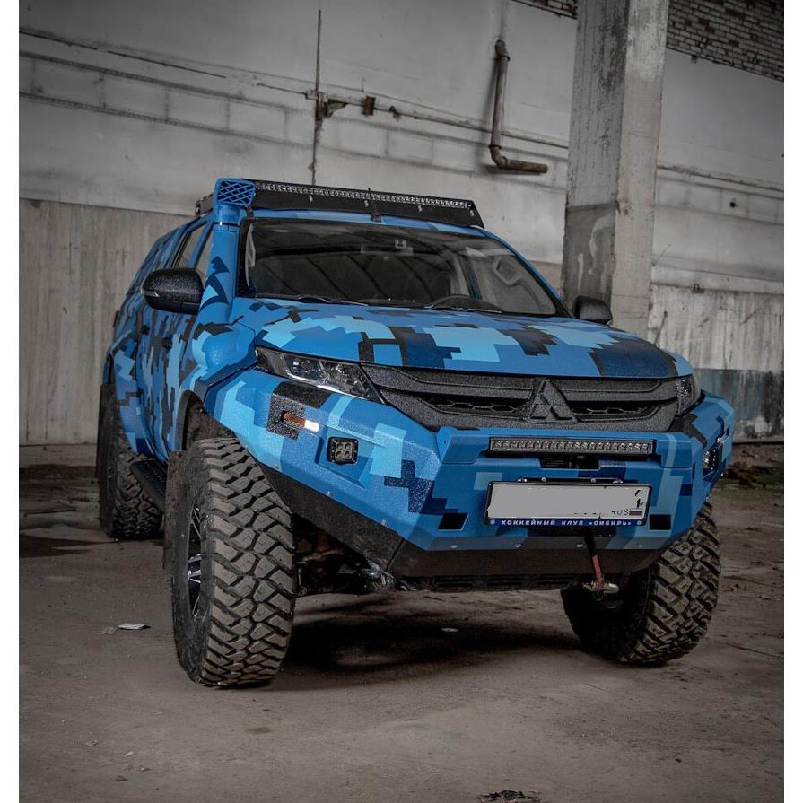 Бампер силовой передний STC Mitsubishi L200 2019+c противотуманными фарами — изображение 3