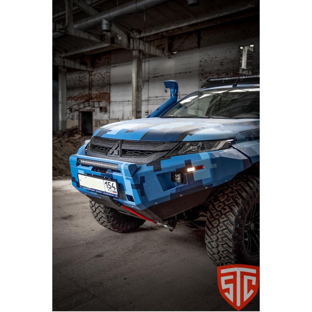 Бампер силовой передний STC Mitsubishi L200 2019+c противотуманными фарами — изображение 4