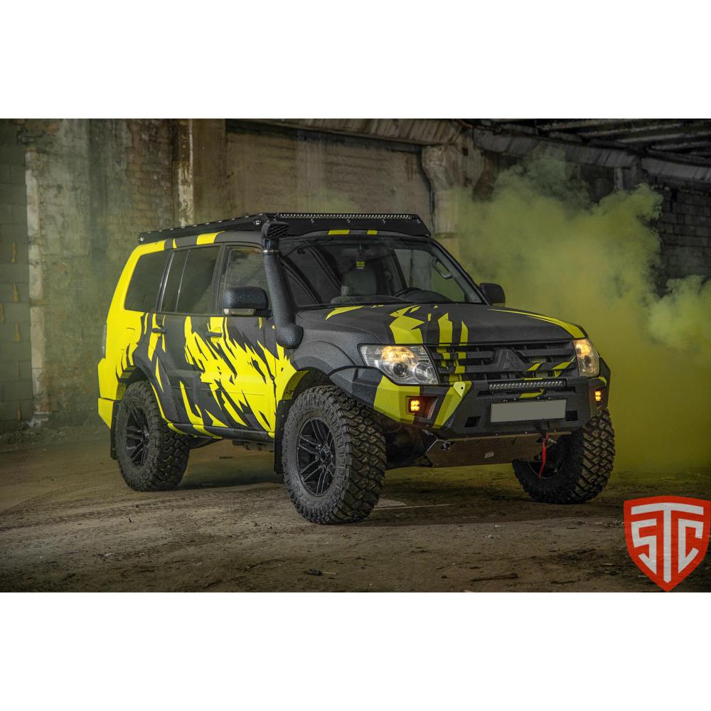Бампер силовой передний STC тип Revo Mitsubishi Pajero 2006+ с противотуманными фарами — изображение 5