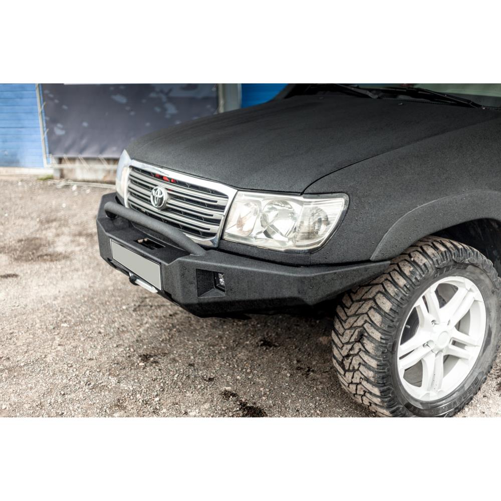 Бампер силовой передний STC Toyota Land Cruiser 100 с защитной дугой — изображение 2
