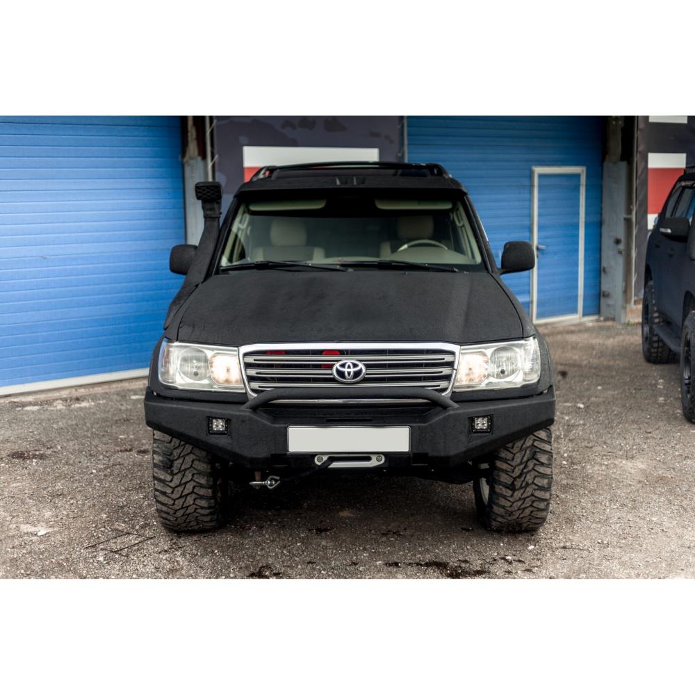 Бампер силовой передний STC Toyota Land Cruiser 100 с защитной дугой — изображение 3