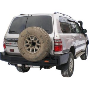 Бампер силовой задний Toyota Land Cruiser 100 GX (ТЛК 105) с калиткой запасного колеса