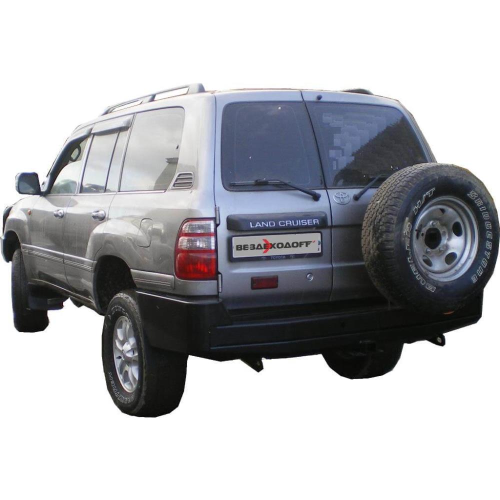 Бампер силовой задний Toyota Land Cruiser 100 GX (ТЛК 105) с калиткой запасного колеса — изображение 2