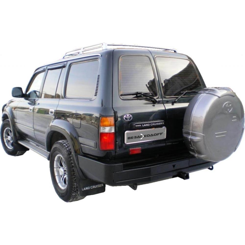Бампер силовой задний Toyota Land Cruiser 80 с калиткой запасного колеса — изображение 2