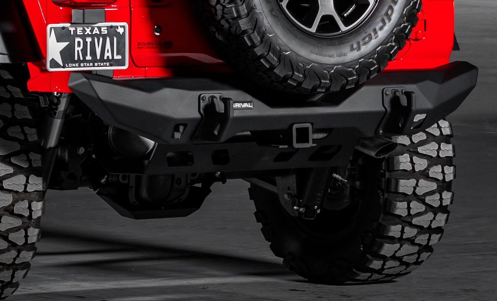 БАМПЕР СИЛОВОЙ ЗАДНИЙ RIVAL АЛЮМИНИЕВЫЙ ДЛЯ JEEP WRANGLER JL, КОРОТКИЙ — изображение 7