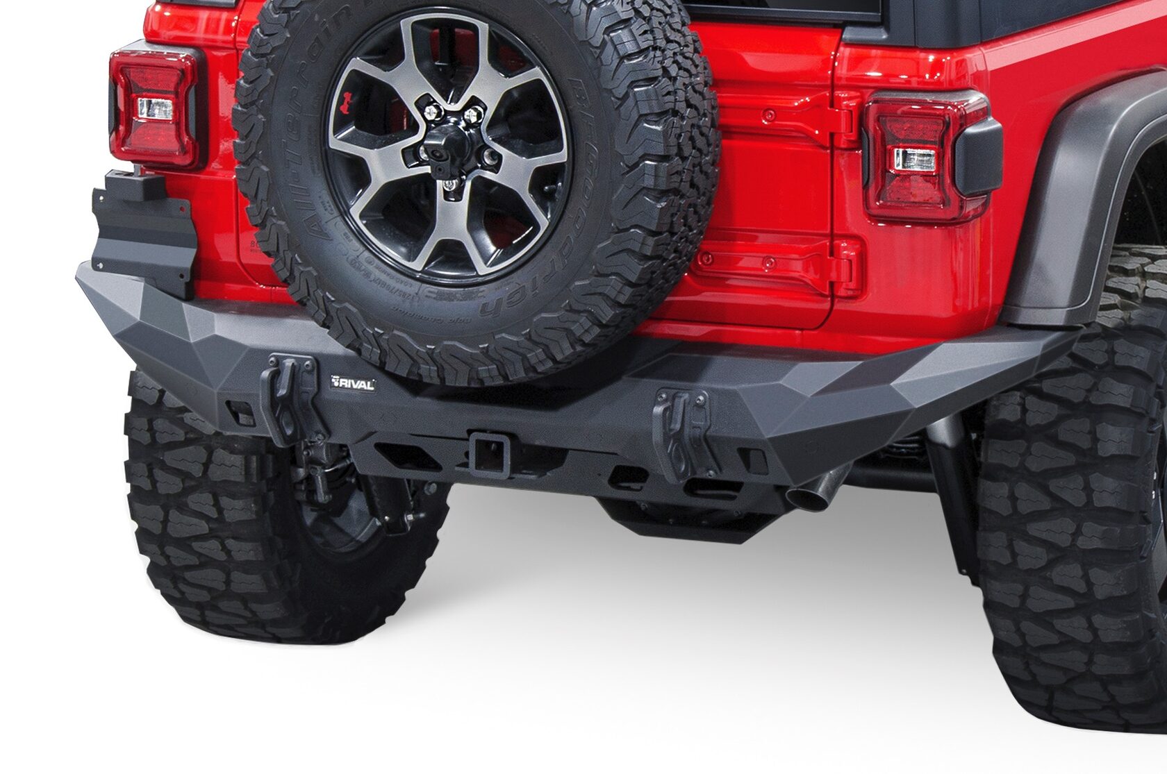 БАМПЕР СИЛОВОЙ ЗАДНИЙ RIVAL АЛЮМИНИЕВЫЙ ДЛЯ JEEP WRANGLER JL, ДЛИННЫЙ — изображение 3