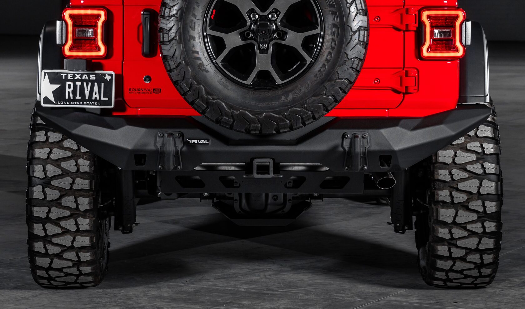 БАМПЕР СИЛОВОЙ ЗАДНИЙ RIVAL АЛЮМИНИЕВЫЙ ДЛЯ JEEP WRANGLER JL, ДЛИННЫЙ — изображение 4