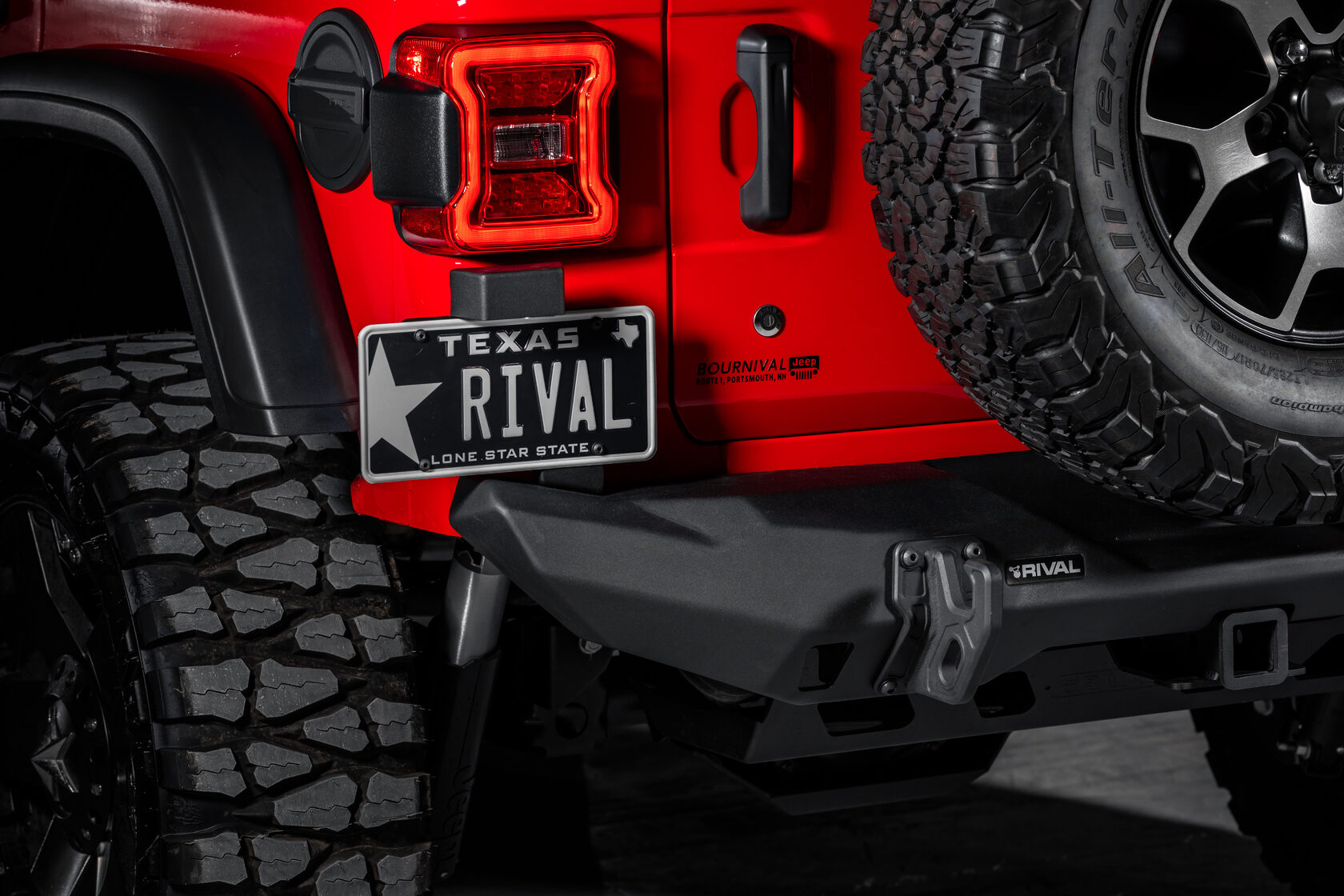 БАМПЕР СИЛОВОЙ ЗАДНИЙ RIVAL АЛЮМИНИЕВЫЙ ДЛЯ JEEP WRANGLER JL, КОРОТКИЙ — изображение 2
