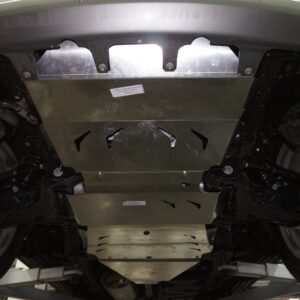 15.20ABC Защита днища Nissan Patrol V-5.6 (2010-) + КПП 3 ч. (Алюминий 4 мм)