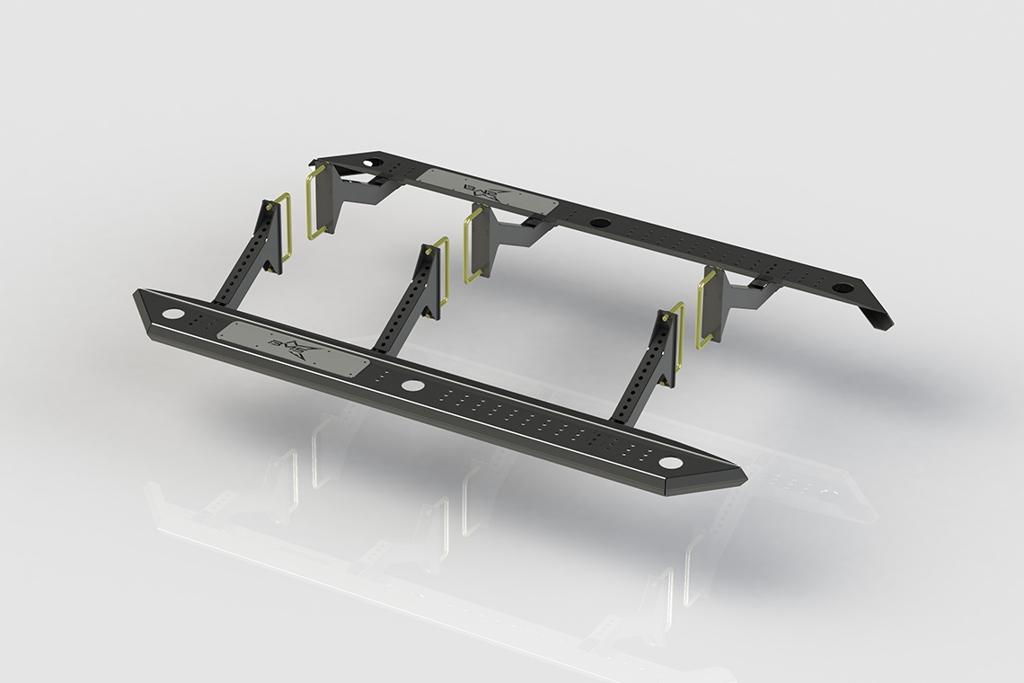 Пороги силовые BMS PRO-Line для Dodge Ram 1500 Regular Cab 2009-2017 (2 шт.)