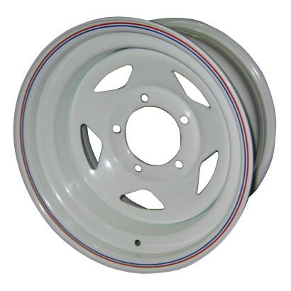 Диск усиленный УАЗ стальной белый 5x139,7 8xR15 d110 ET-19 (треуг.)