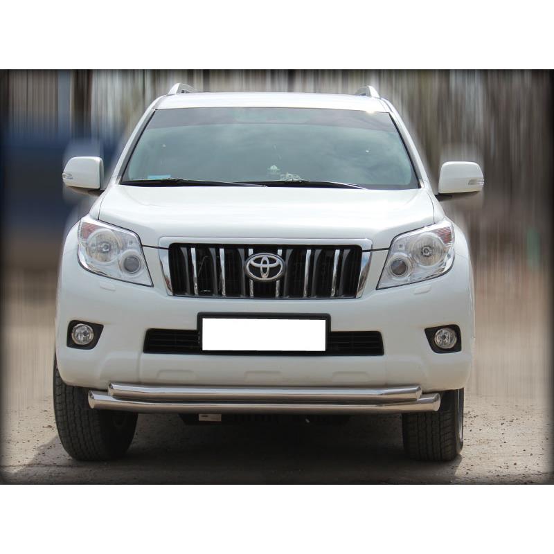 Дуга передняя по низу бампера d-76+60 Toyota Land Cruiser Prado 150 2009-2012