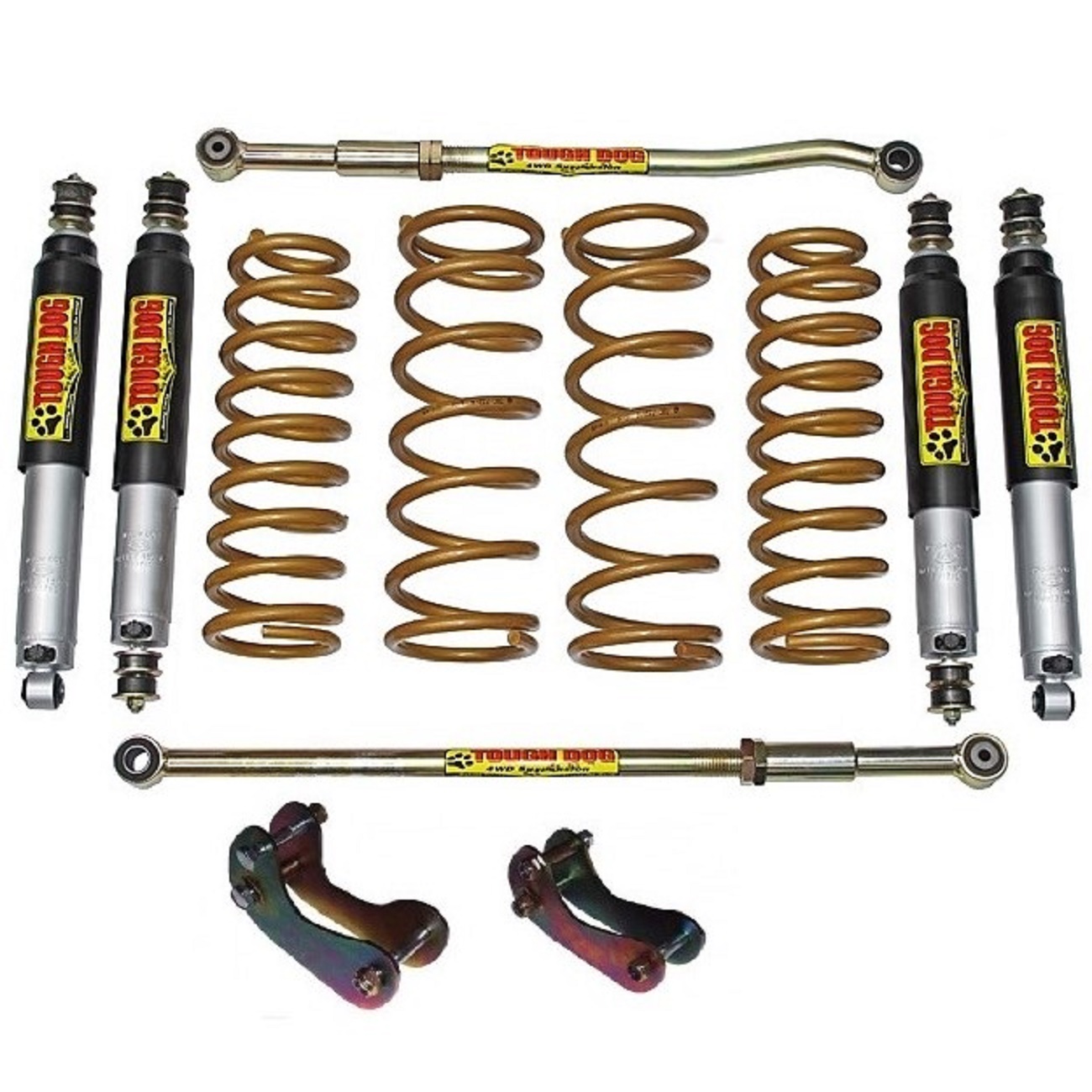 Комплект подвески Tough Dog Nissan Patrol Y61 амортизаторы BMX Foam Cell масляные 9 ступеней регулировки нагрузка перед 50 кг зад до 300 кг лифт 150 мм
