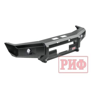 Бампер РИФ передний Toyota Land Cruiser 76/78 2007+ c доп. фарами, под штатную лебедку и расширители