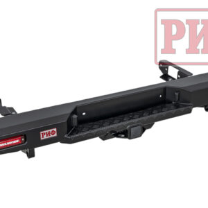 Бампер РИФ силовой задний Toyota Hilux 2005-2014 с квадратом под фаркоп и фонарями