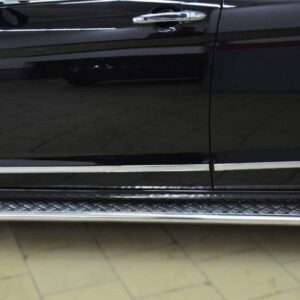 Great Wall Hover H6 2012-2013 Пороги труба d42 с листом (Лист алюм., проф. нерж)