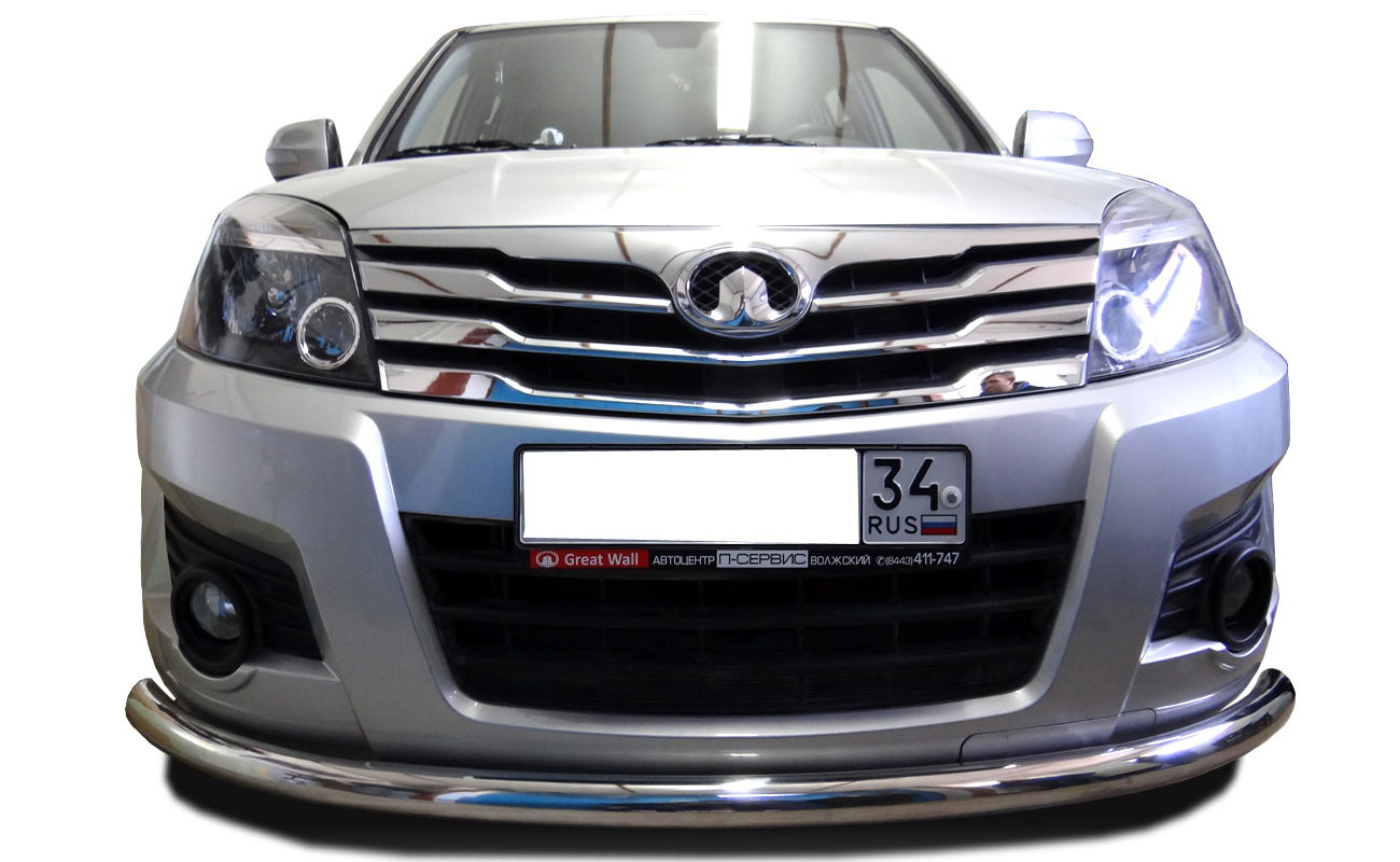 Защита переднего бампера радиус Great Wall Hover 3 2009 — изображение 2