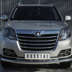 Great Wall Hover H3 2014-2016 Защита переднего бампера d63 (дуга) (Турбированный)