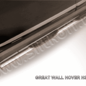 Защита порогов d76 с проступями Great Wall Hover H3 (2014)